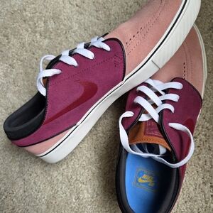 Nike SB Pink & Red Sneakers - New White Laces, Worn A Few Times - Men's Size 10